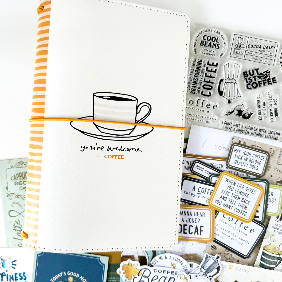 Chapters Standard Traveler's Notebook Cover from the Coffee Bonus Kit - November 2024