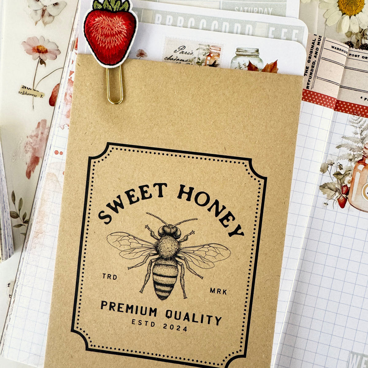 Little Bee Cottage set of 3 “Sweet Honey" Kraft Paper Envelopes - September 2024