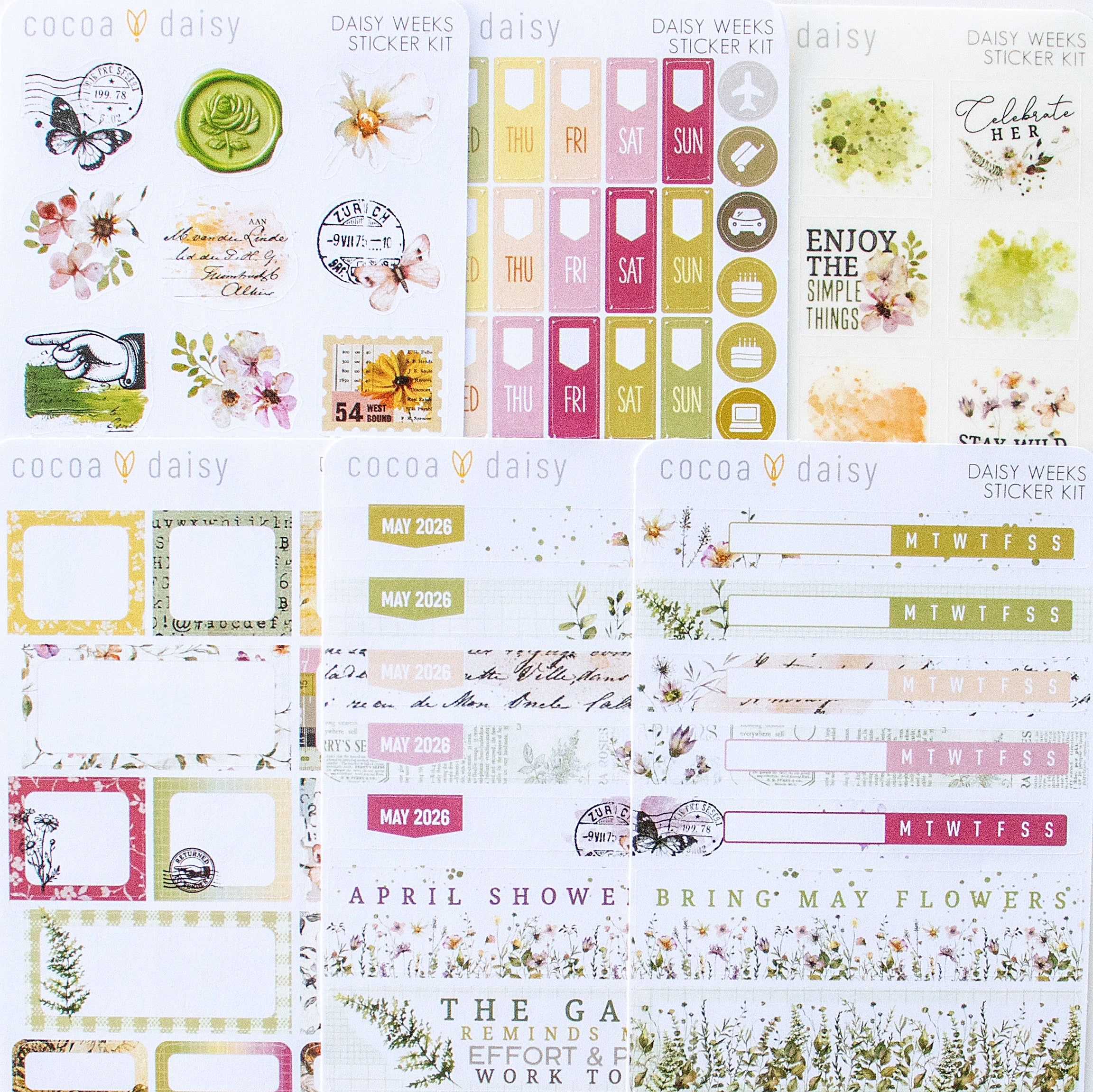 Daisy Weeks Sticker Kit Subscription - 1 month
