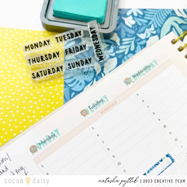 Summer Vibes “Days of the Week” stamp set