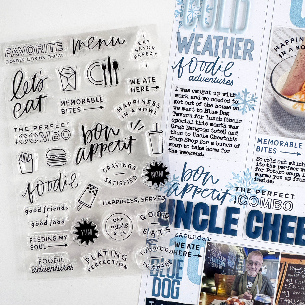 Foodie Stamp Set by Paislee Press