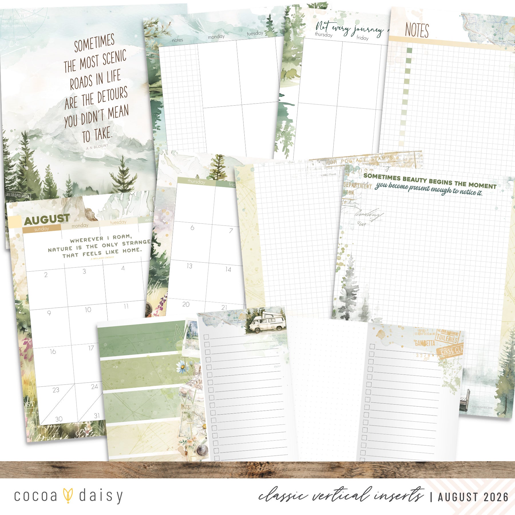 Insert or Notebook Only Subscription - Choose your size - 1 month