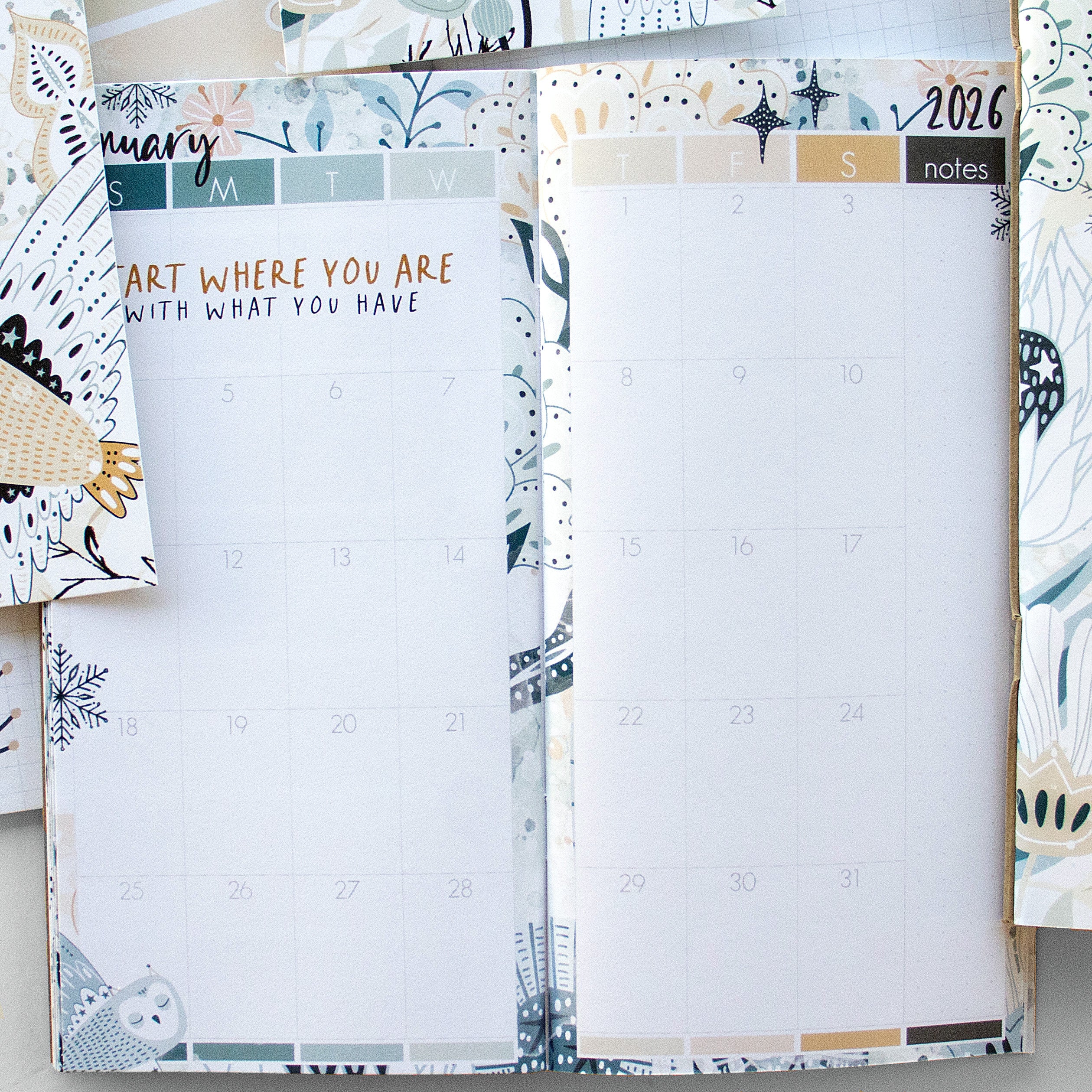 Insert or Notebook Only Subscription - Choose your size - 1 month