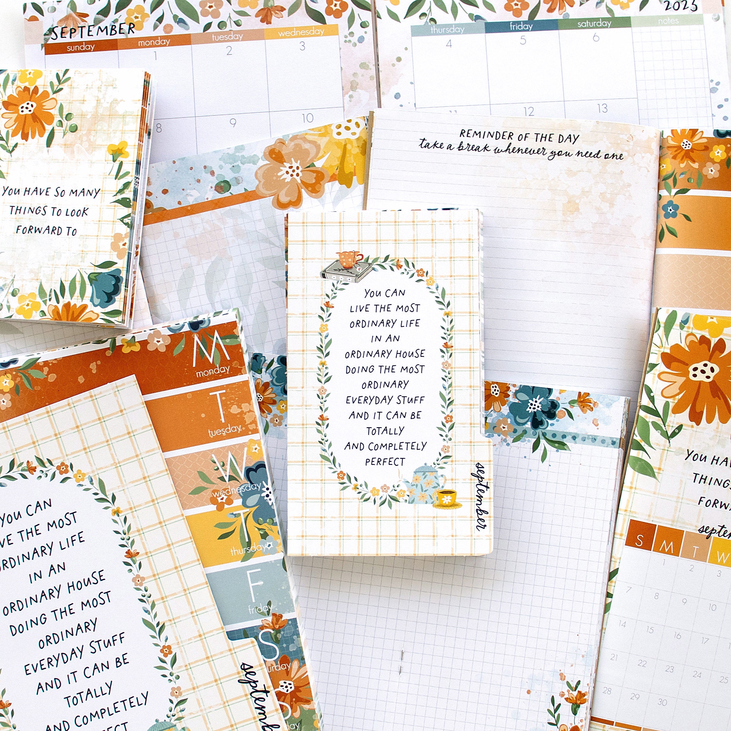 Chapters of September Inserts or notebook Only - Choose your size - September 2025