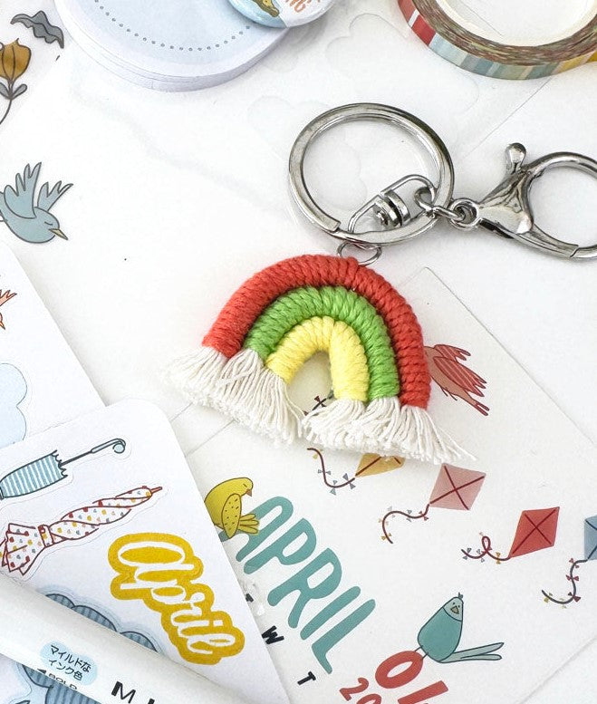 Macrame Key Chain from the Take Flight Stationery Kit - April 2024