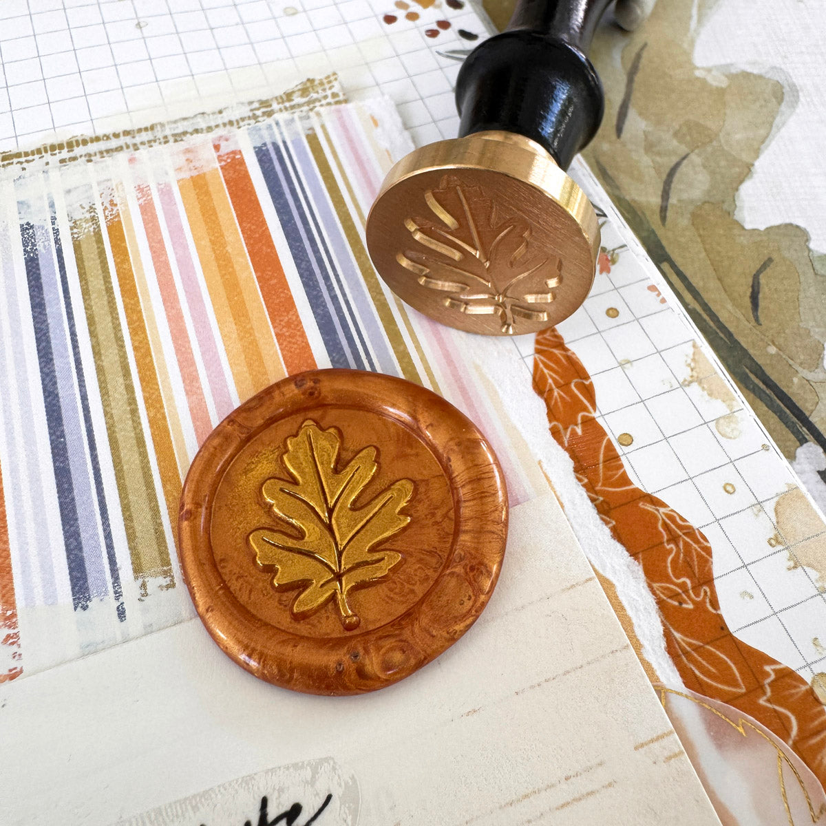 Leaf Stamp Seal