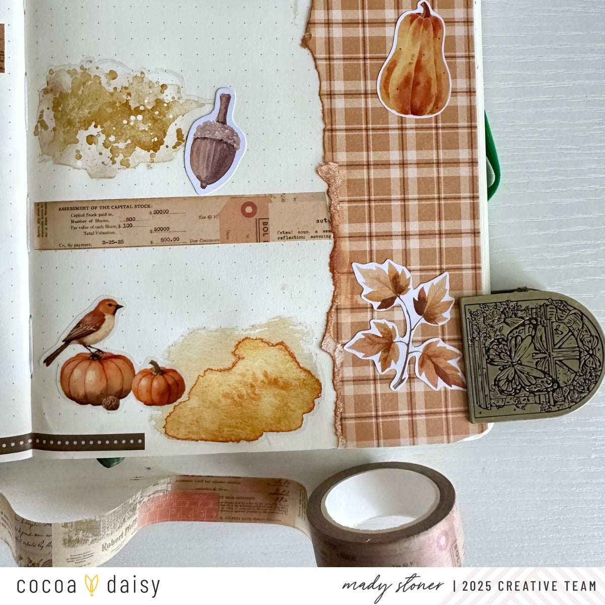 October Glow "Ephemera" 15 mm Regular Deluxe Journaling Washi - October 2025