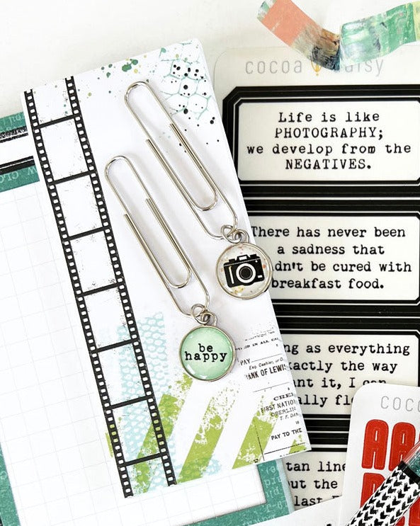 Daily Journal Dangle Charm Clips from the Main Planner Kit