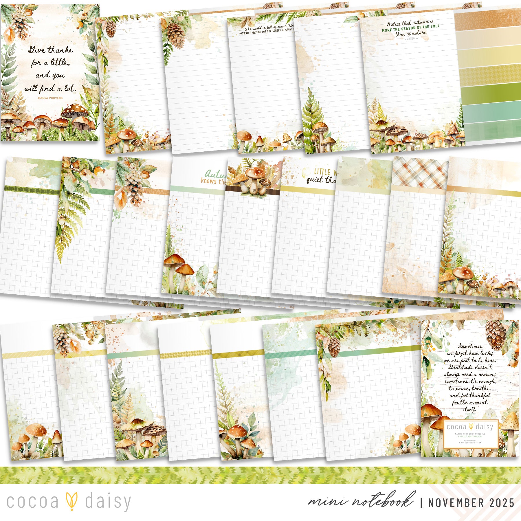 Insert or Notebook Only Subscription - Choose your size - 1 month