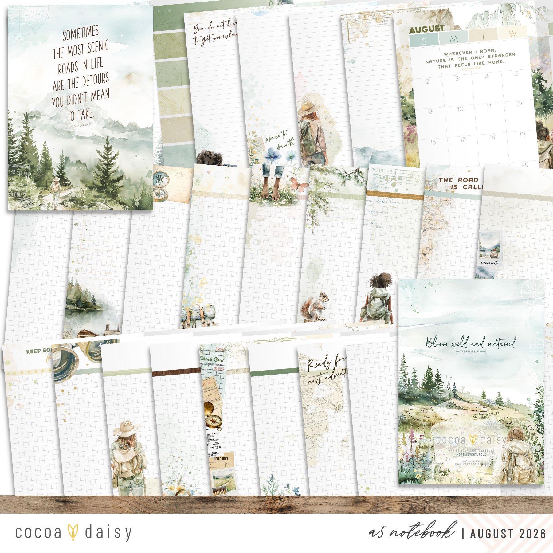 Insert or Notebook Only Subscription - Choose your size - 1 month