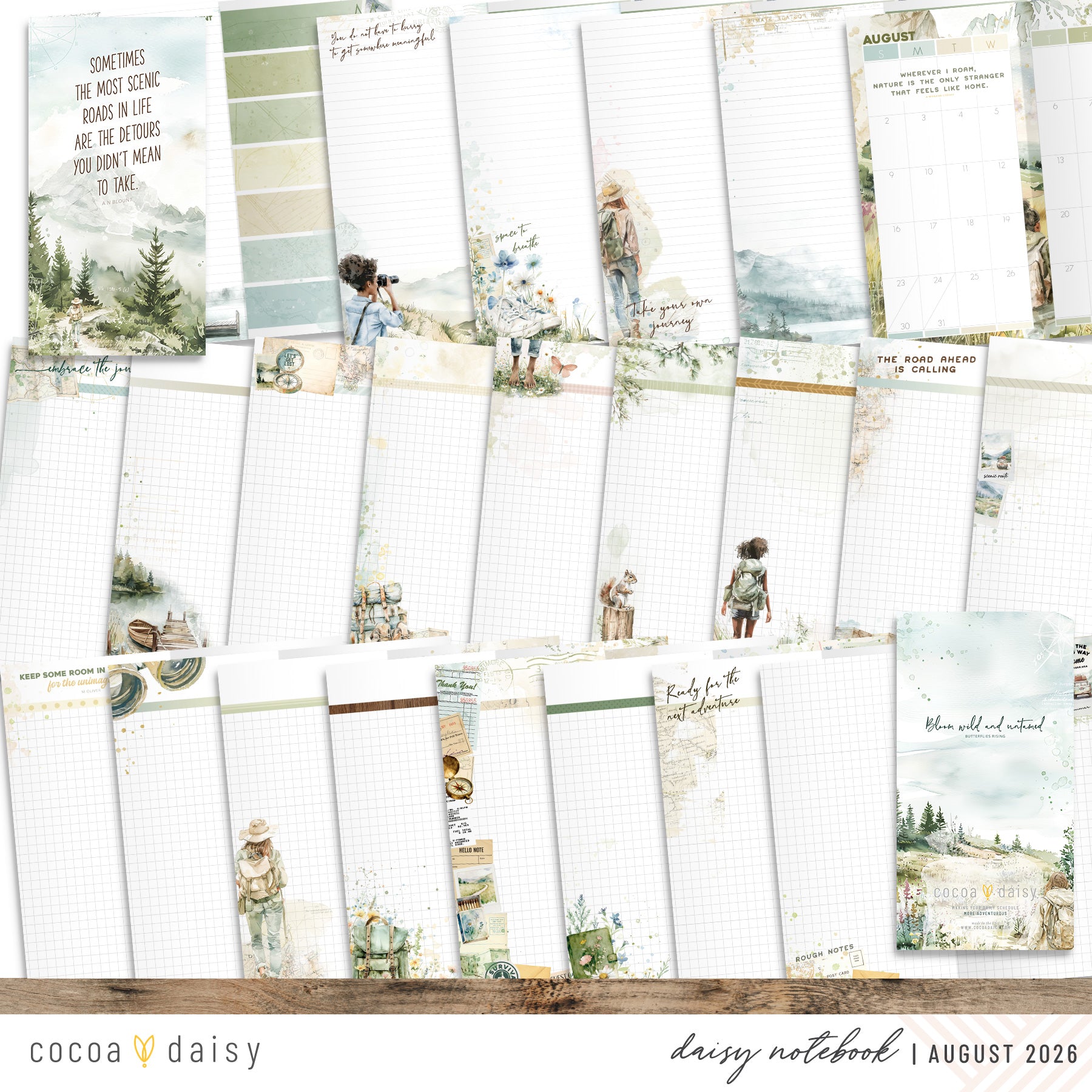 Insert or Notebook Only Subscription - Choose your size - 1 month