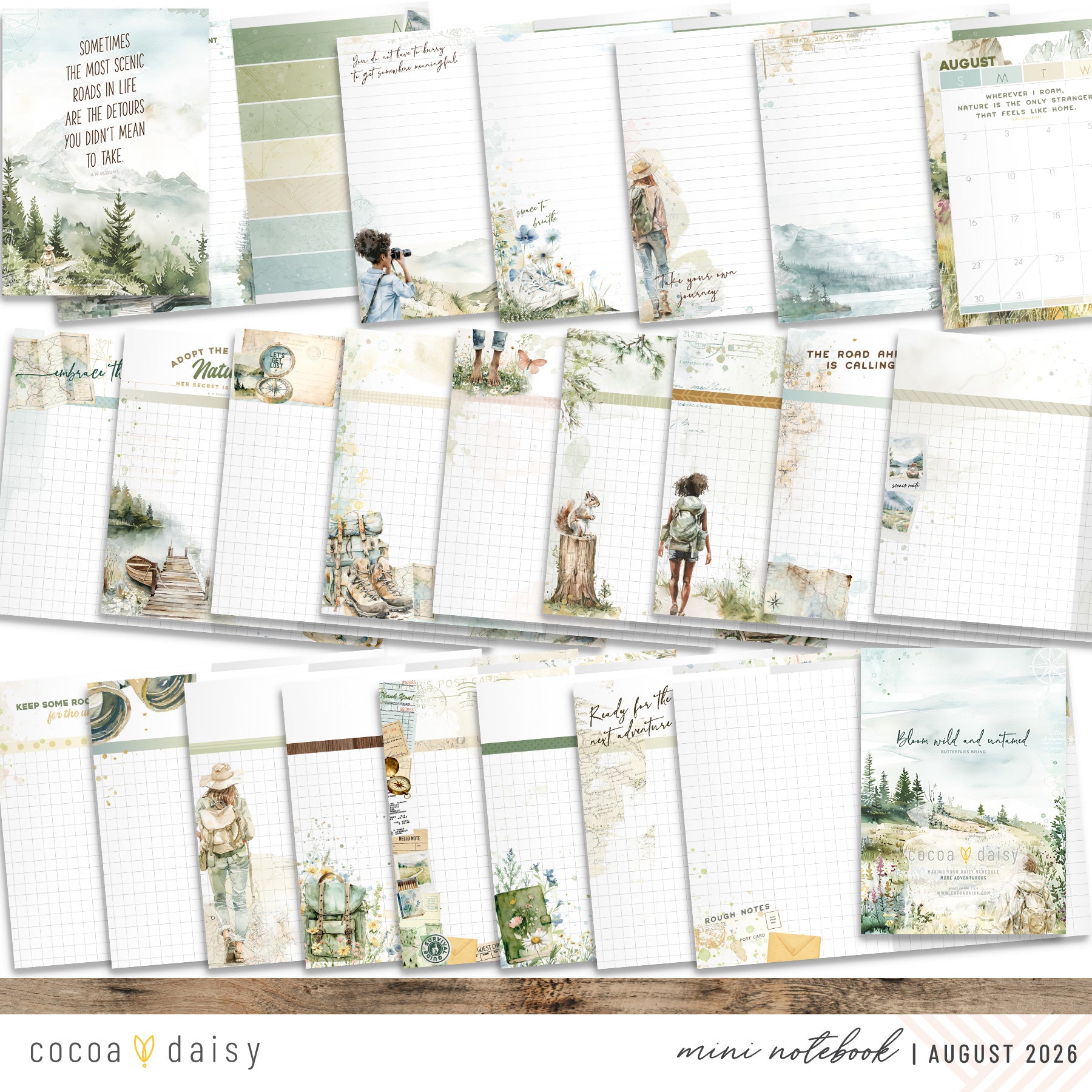 Insert or Notebook Only Subscription - Choose your size - 1 month