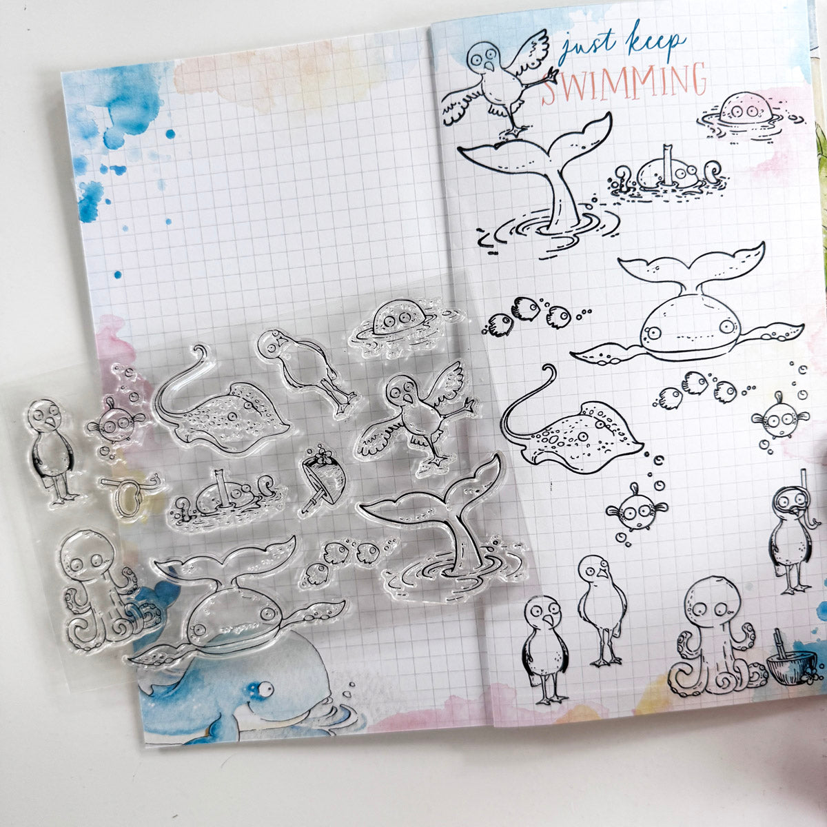 Coconut Cove "Ocean Friends" Bonus 4x6 Stamp Set - July 2026
