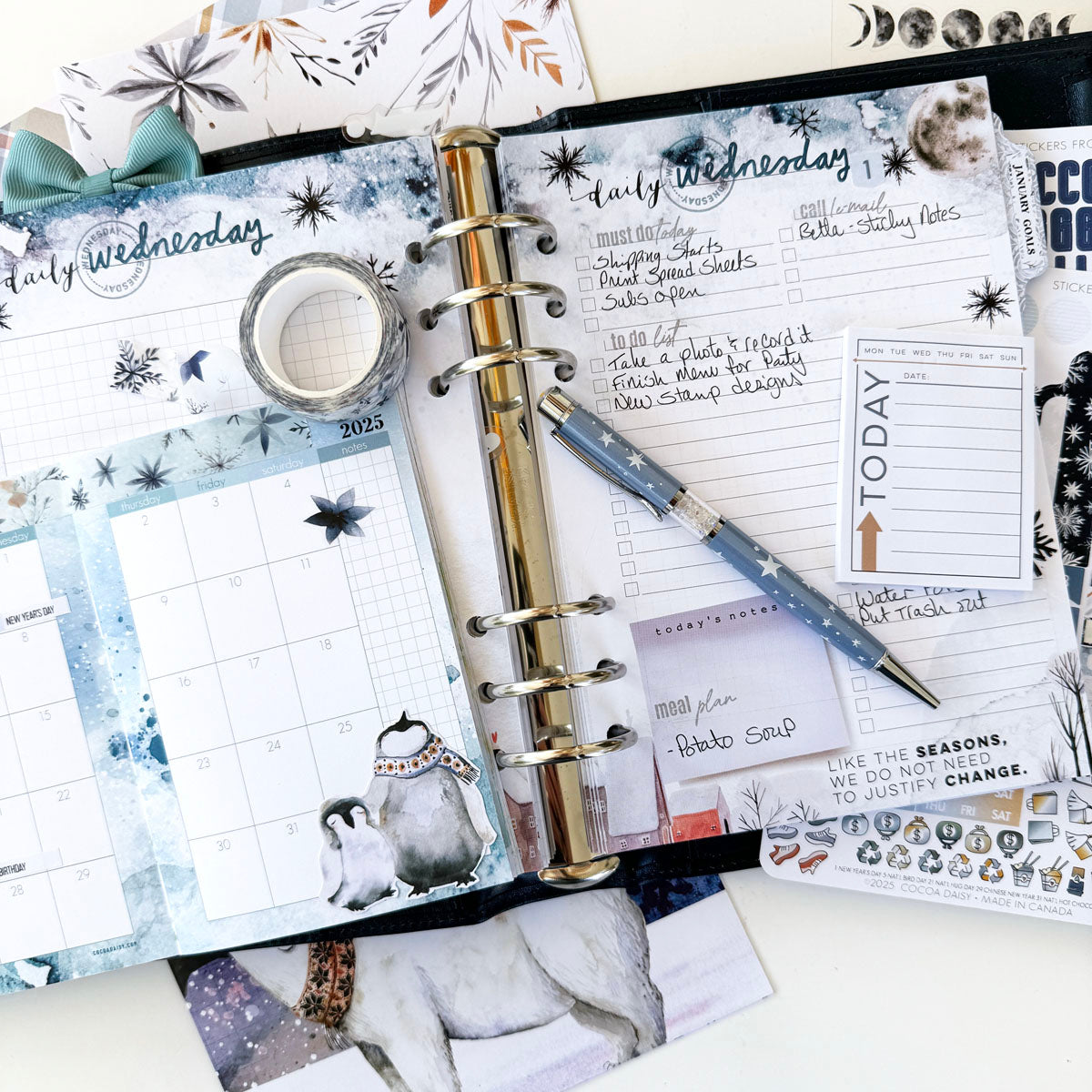 Nordic Nights Planner Kit - Choose your insert or notebook - January 2025