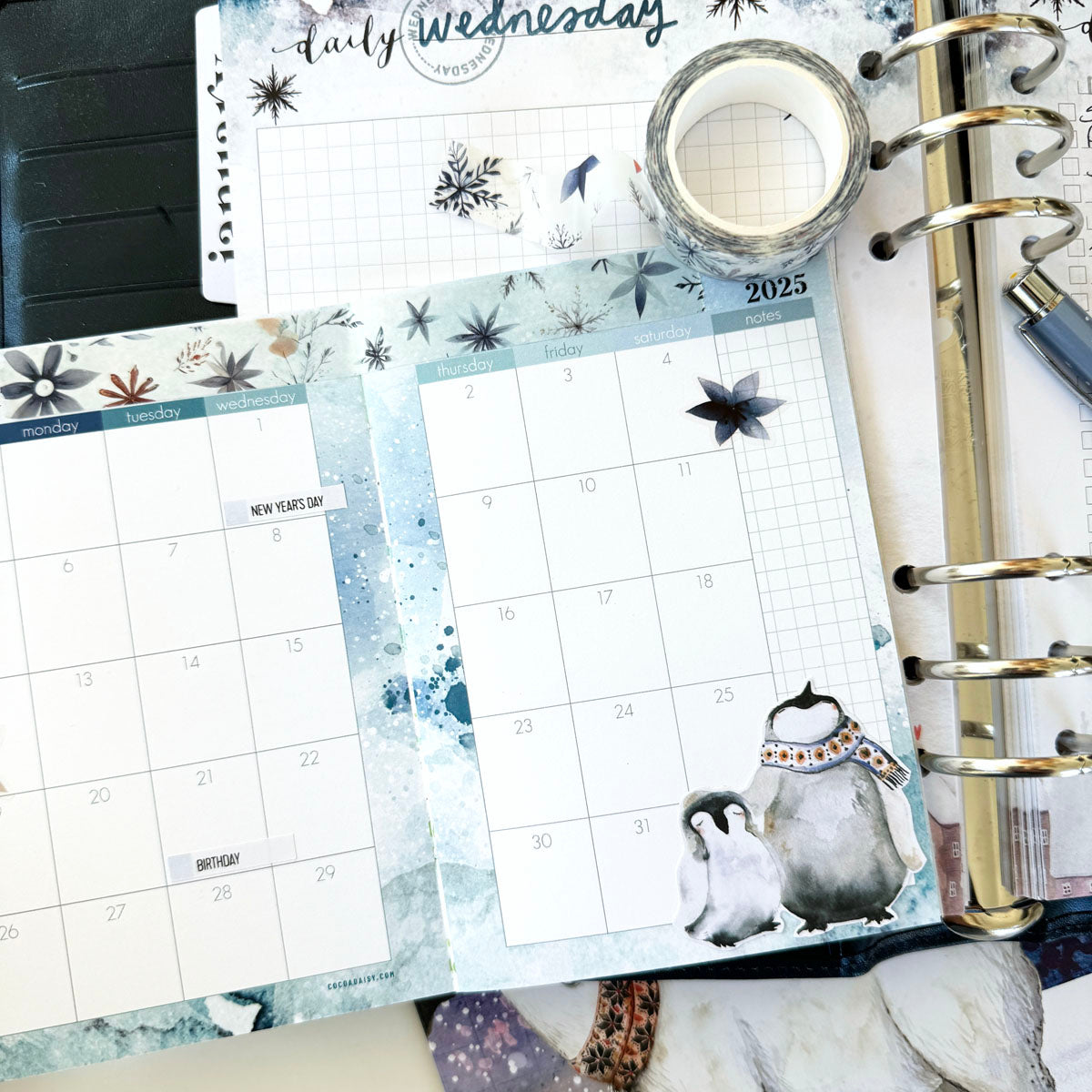 Nordic Nights Planner Kit - Choose your insert or notebook - January 2025