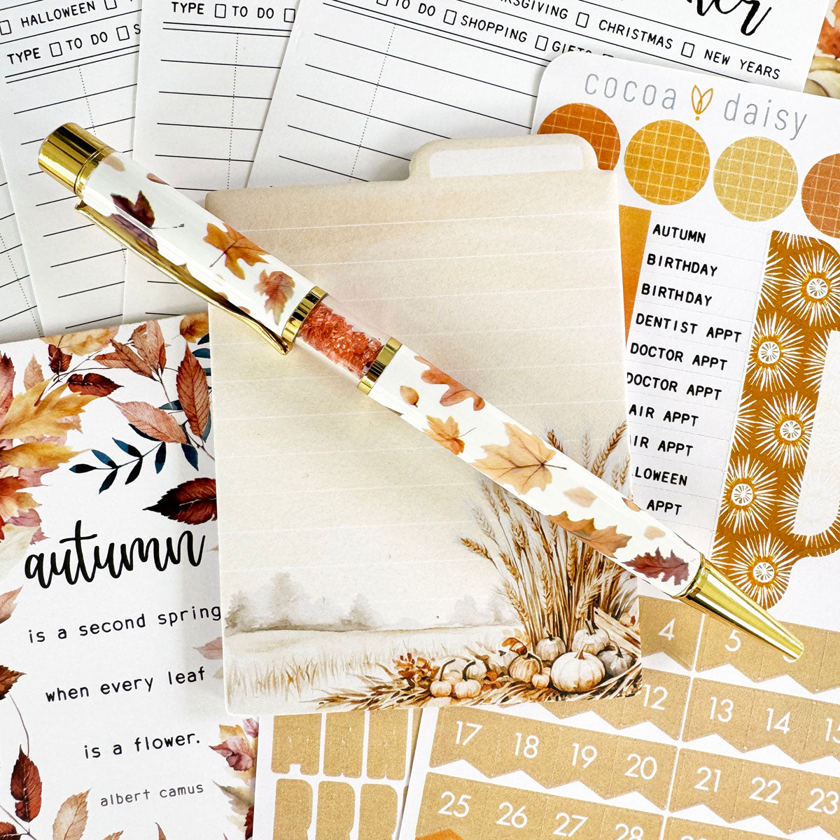 Cozy Season Planner Kit - Choose your insert or notebook October 2024