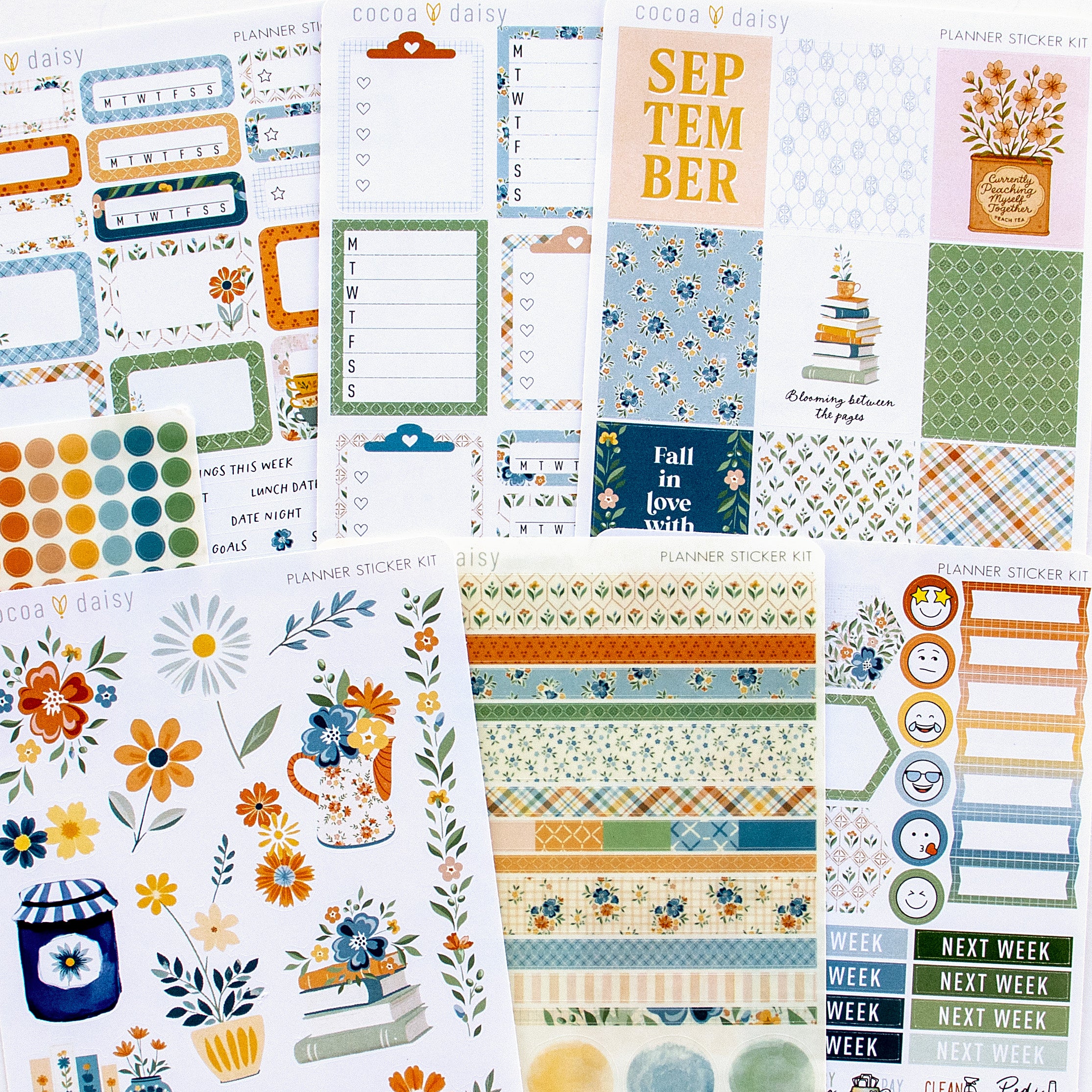 Chapters of September Planner Stickers - September 2025