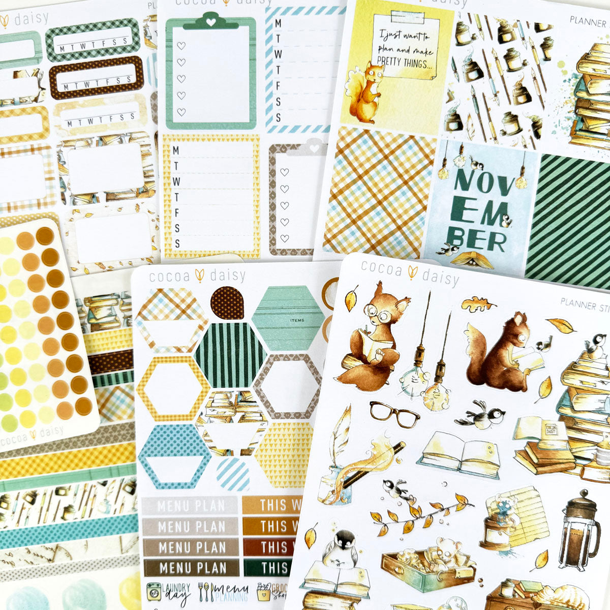 Chapters Planner Stickers November 2024