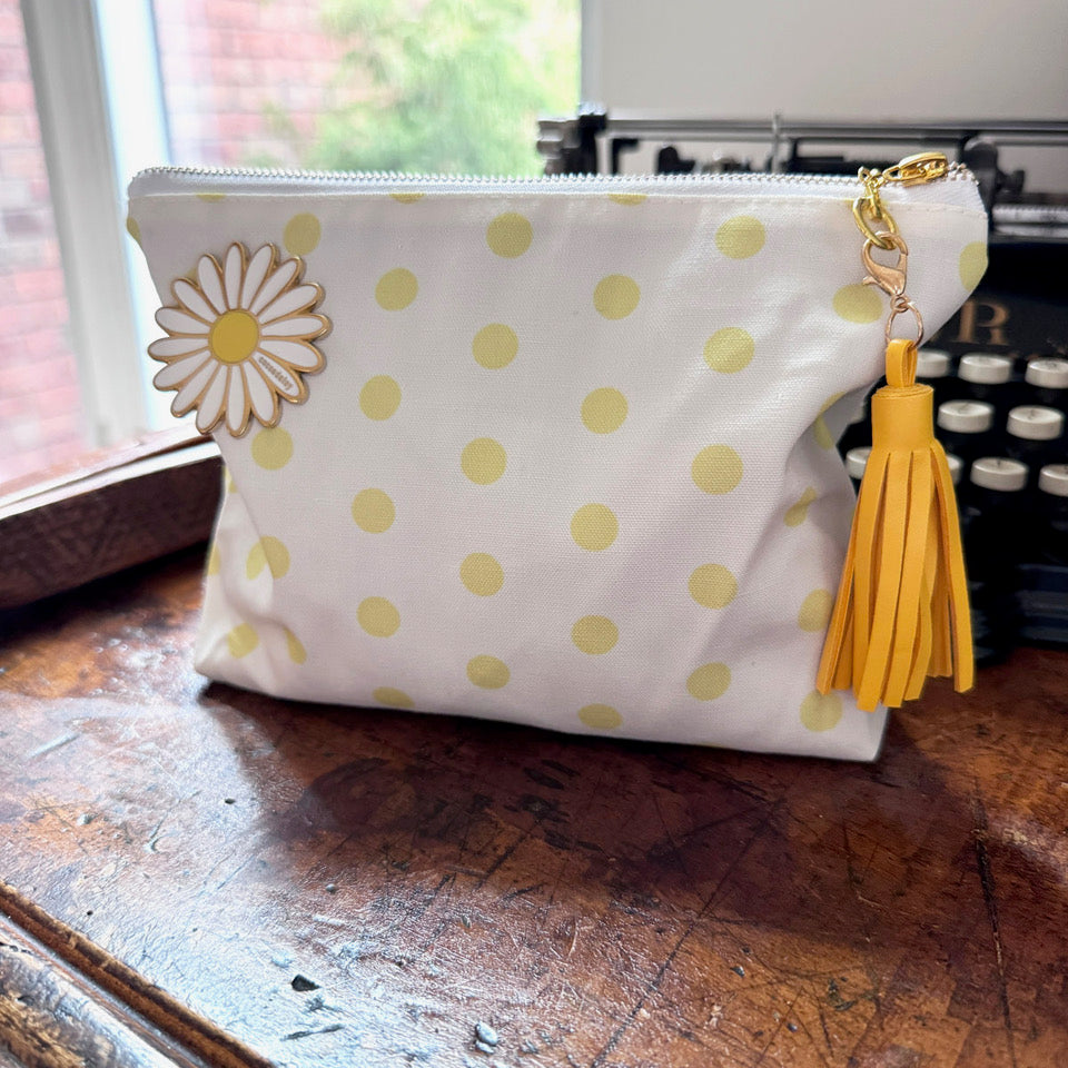 Cocoa Daisy Exclusive Yellow Polka Dot Pouch - April 2025