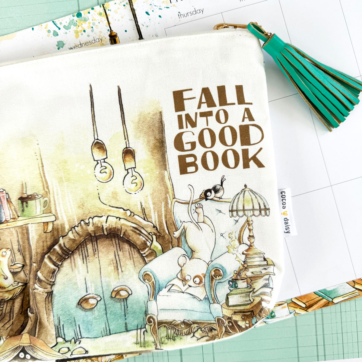 Chapters Cocoa Daisy Pouch November 2024