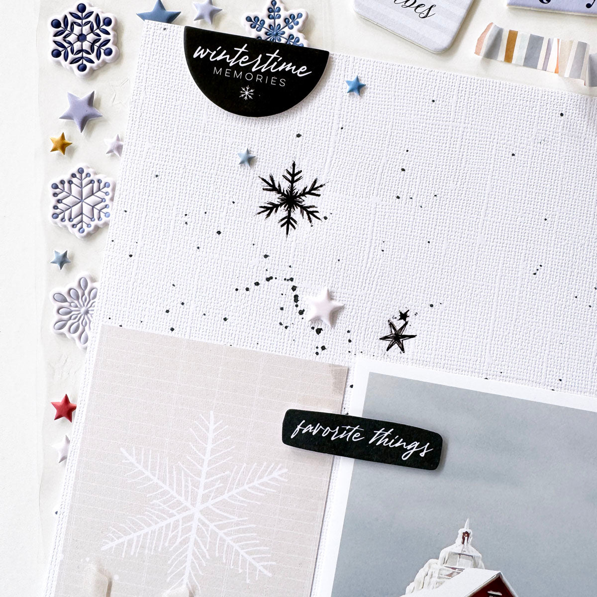 Nordic Nights Scrapbooking Kit - Choose Your Add On - January 2025