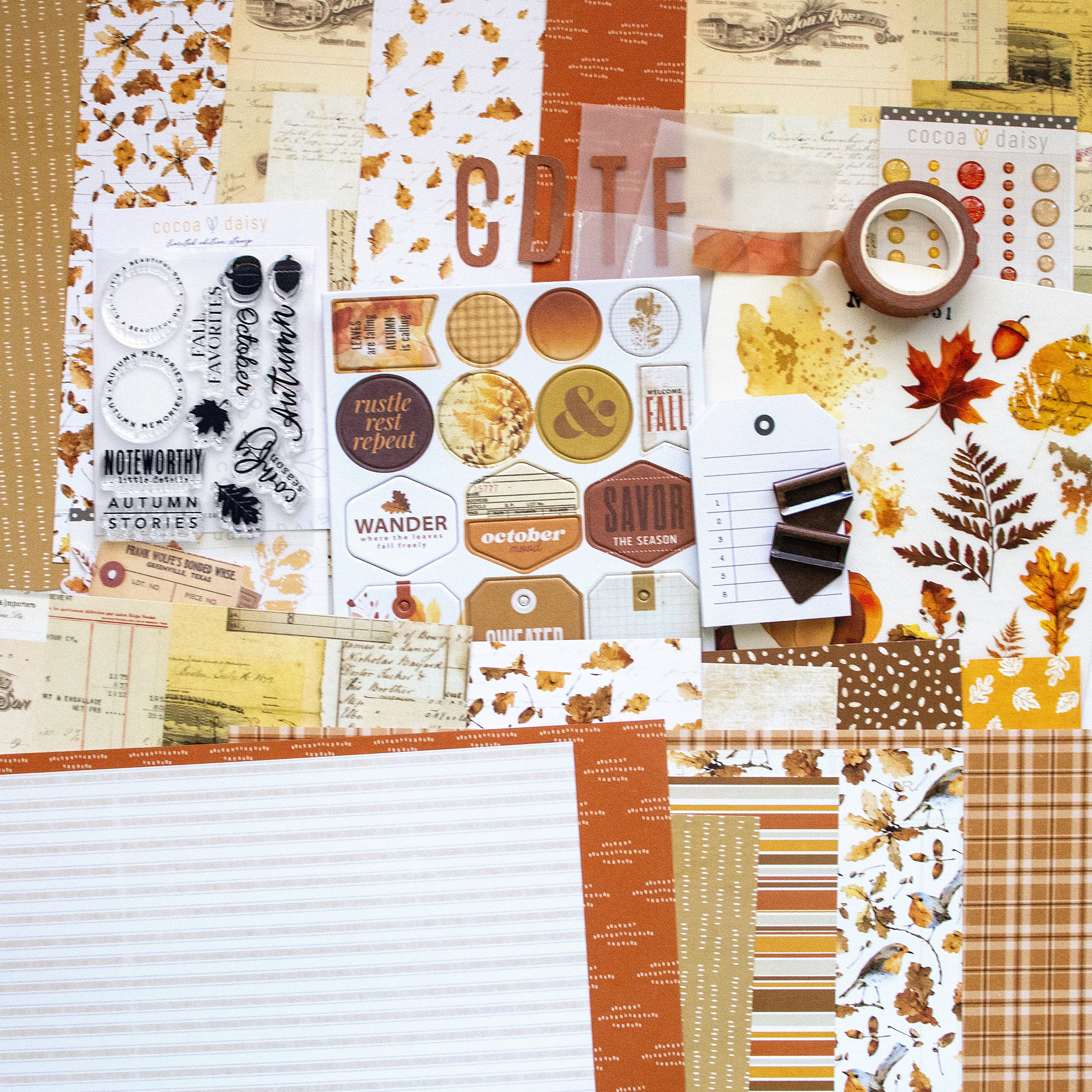 October Glow Scrapbooking Kit - Choose Your Add On - October 2025