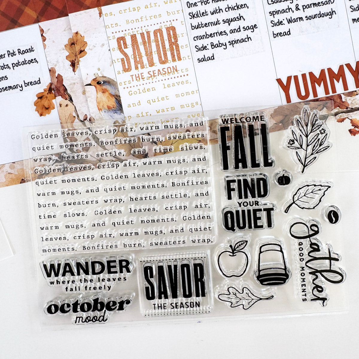 October Glow "October Mood" Stamp Set - October 2025
