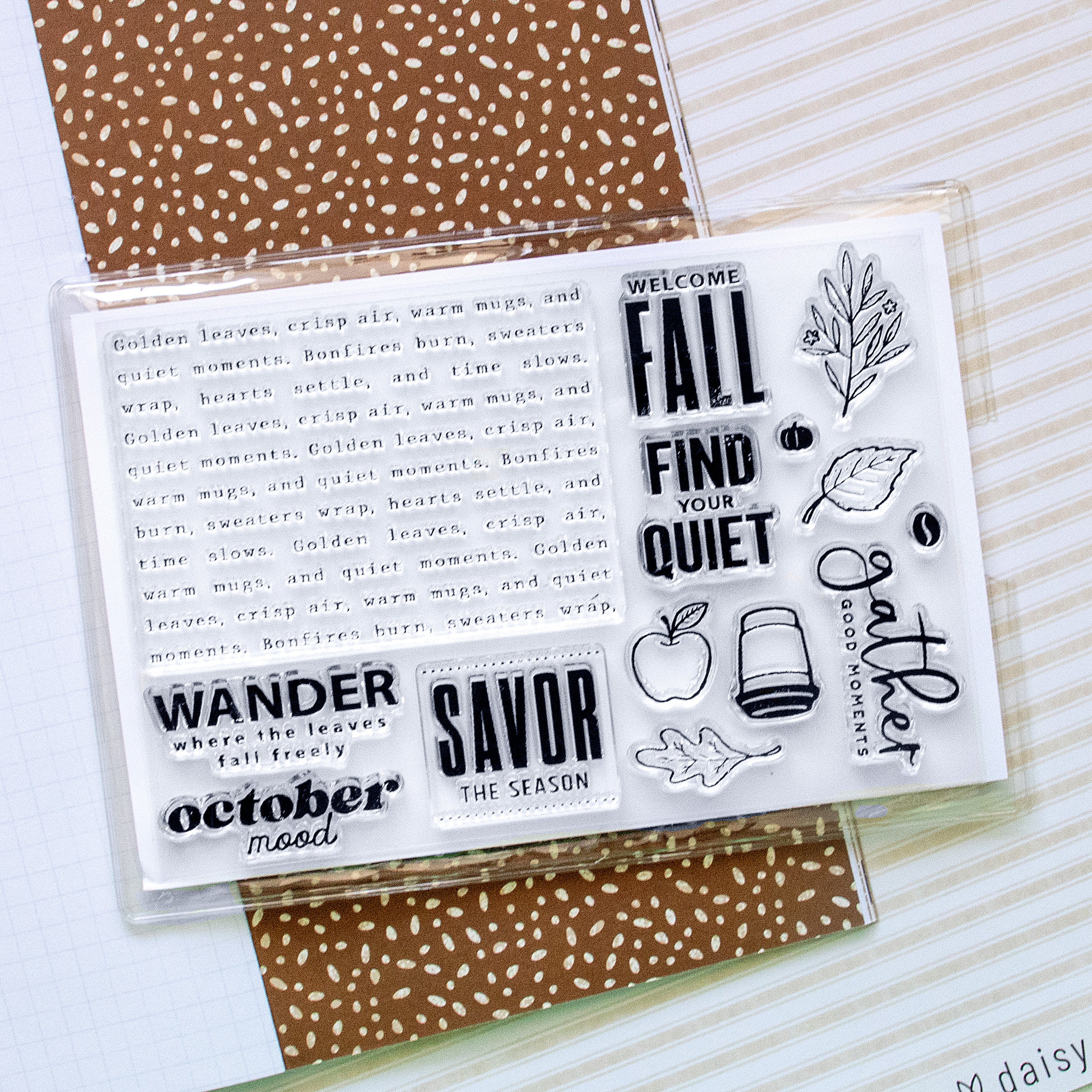 October Glow "October Mood" Stamp Set - October 2025