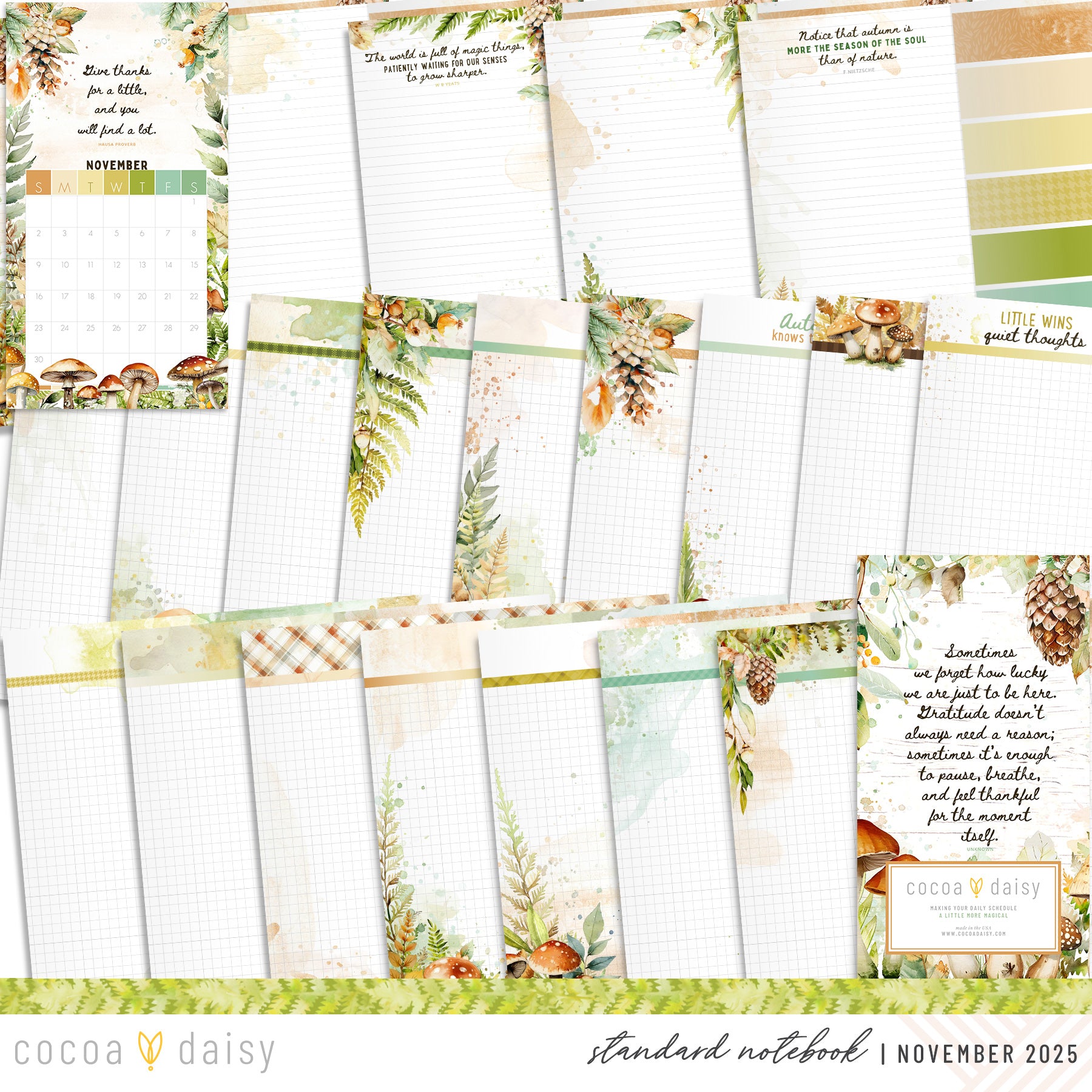 Insert or Notebook Only Subscription - Choose your size - 1 month