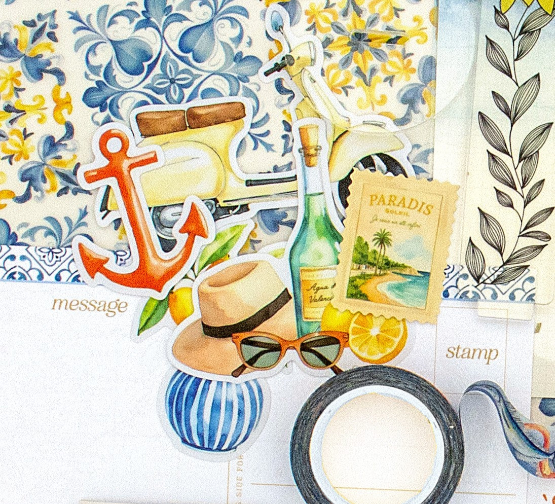 Mediterranean Muse Vellum Die Cuts from the Stationery Kit - June 2025