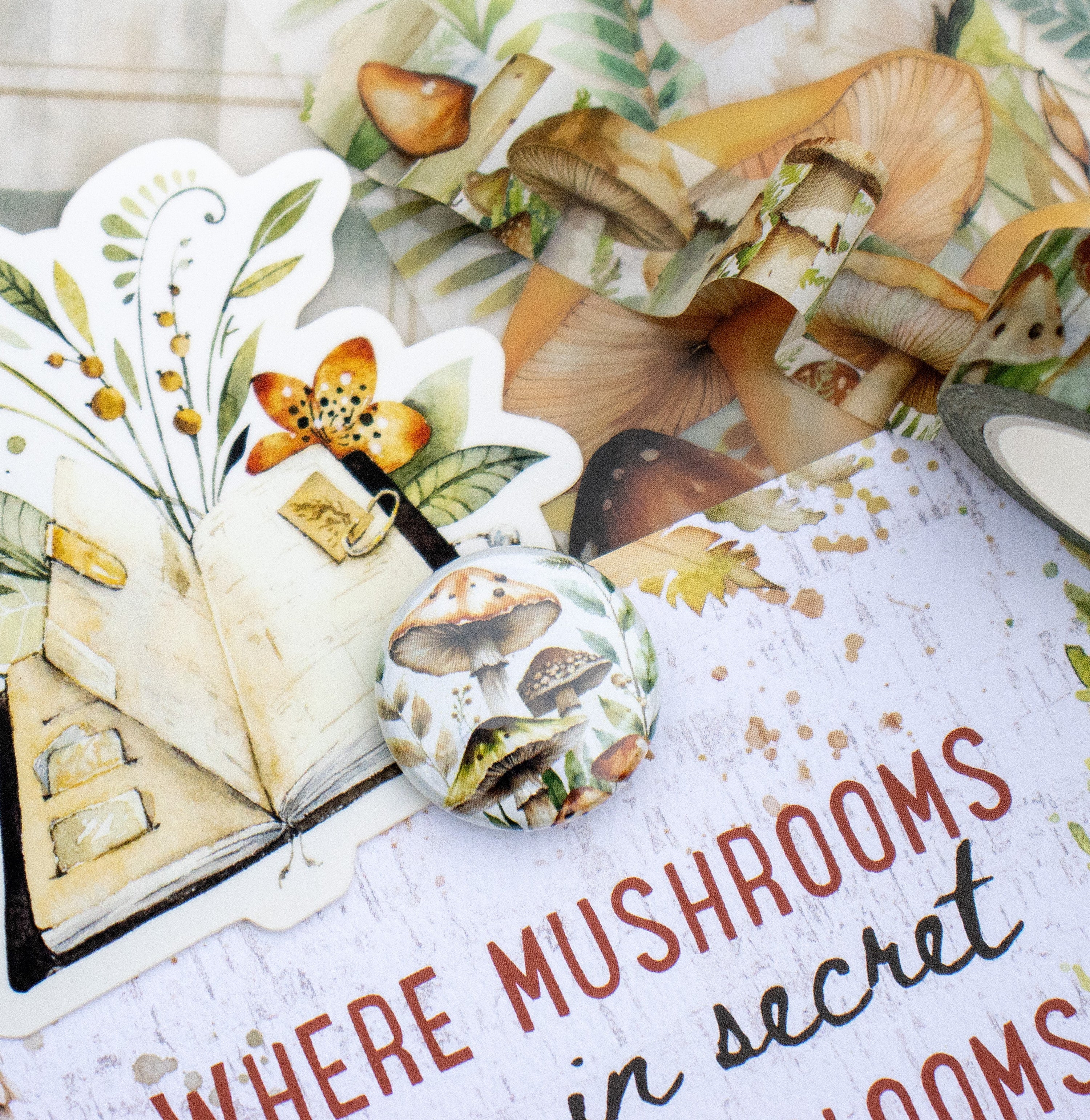 Moss & Mirth Magnetic Button Pin from the Stationery Kit - November 2025