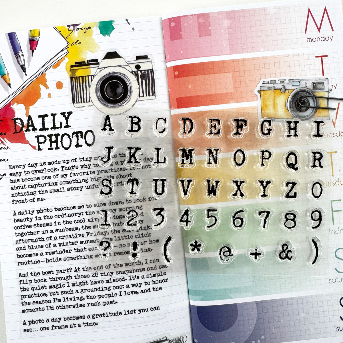 Inklings "Typeset" Bonus 4x6 Stamp Set - February 2026