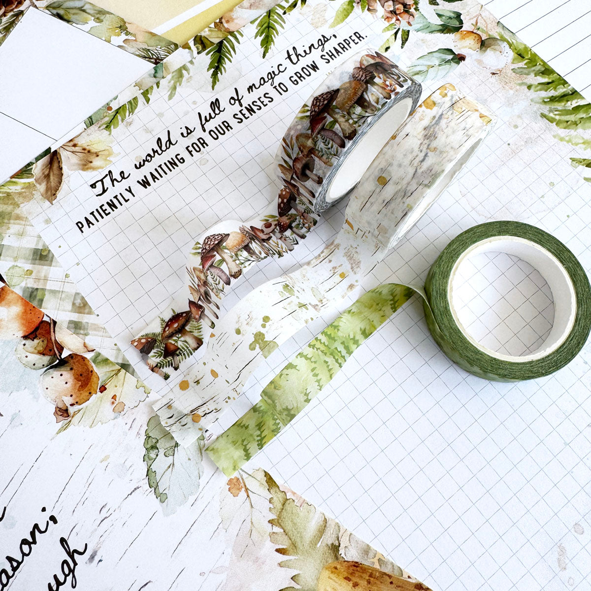 Moss & Mirth Washi Trio - November 2025