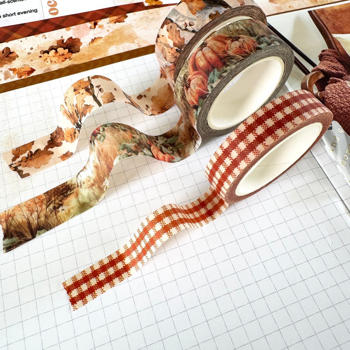 October Glow Washi Trio - October 2025