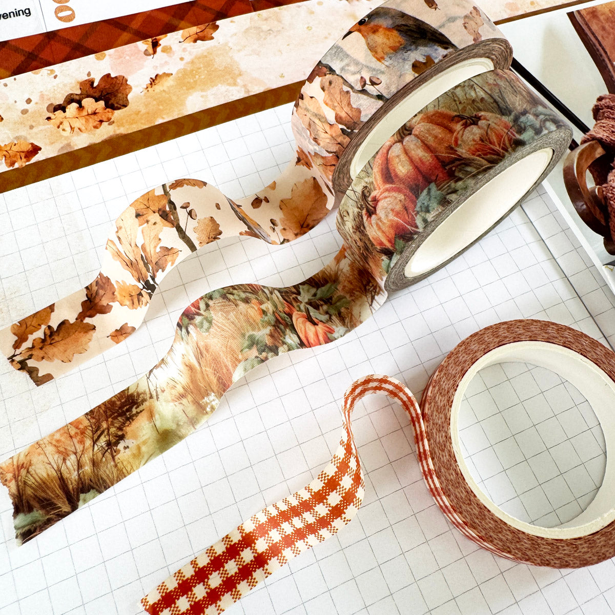 October Glow Washi Trio - October 2025