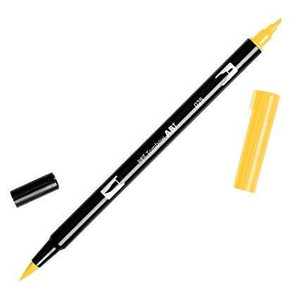 Tombow Dual Brush Pen Art Marker Light Orange (025)