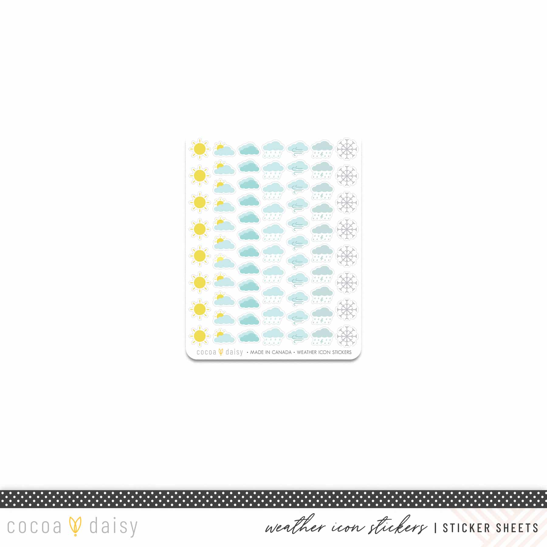 Cocoa Daisy Exclusive "Weather" Sticker Sheet