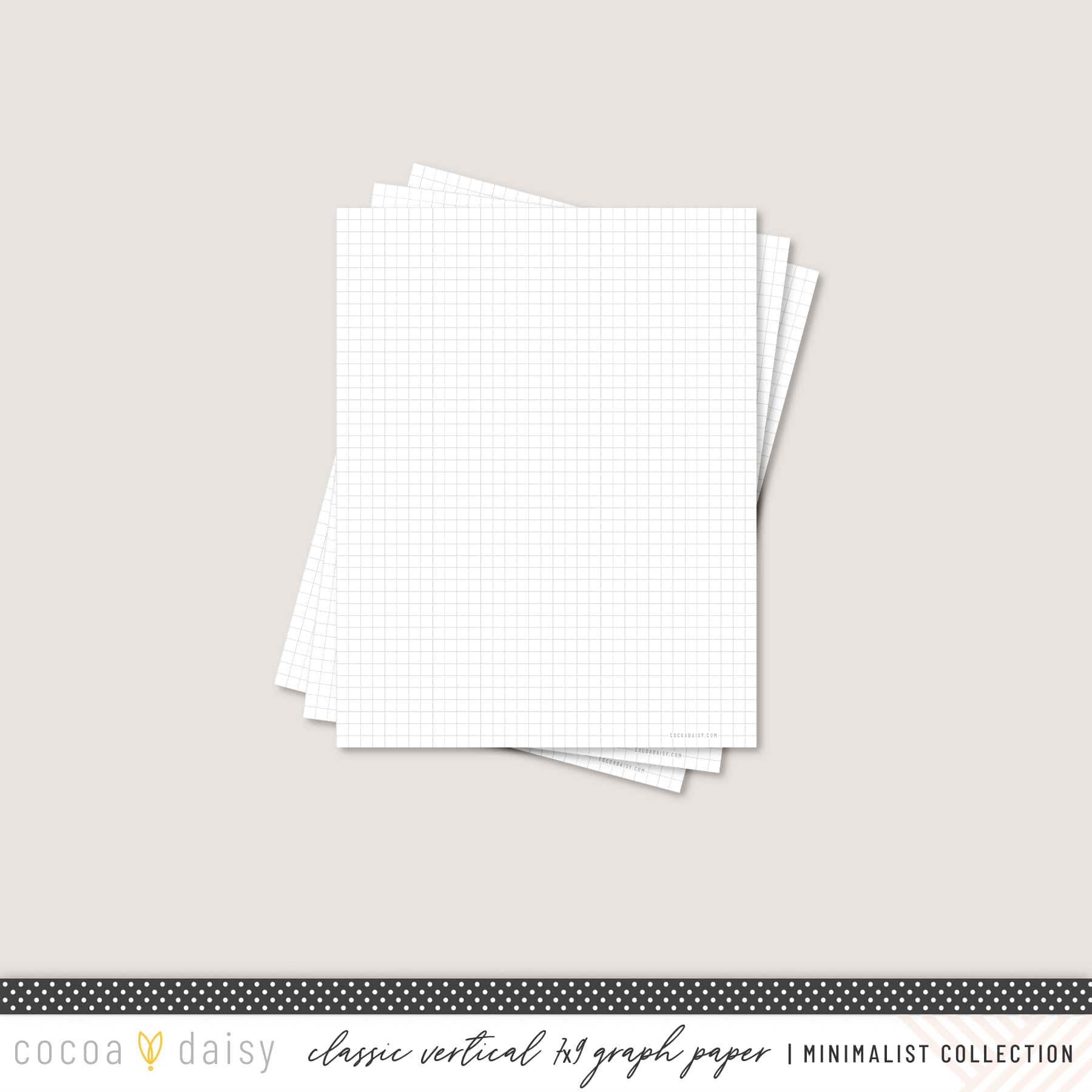 Classic Vertical Double Sided Graph Paper