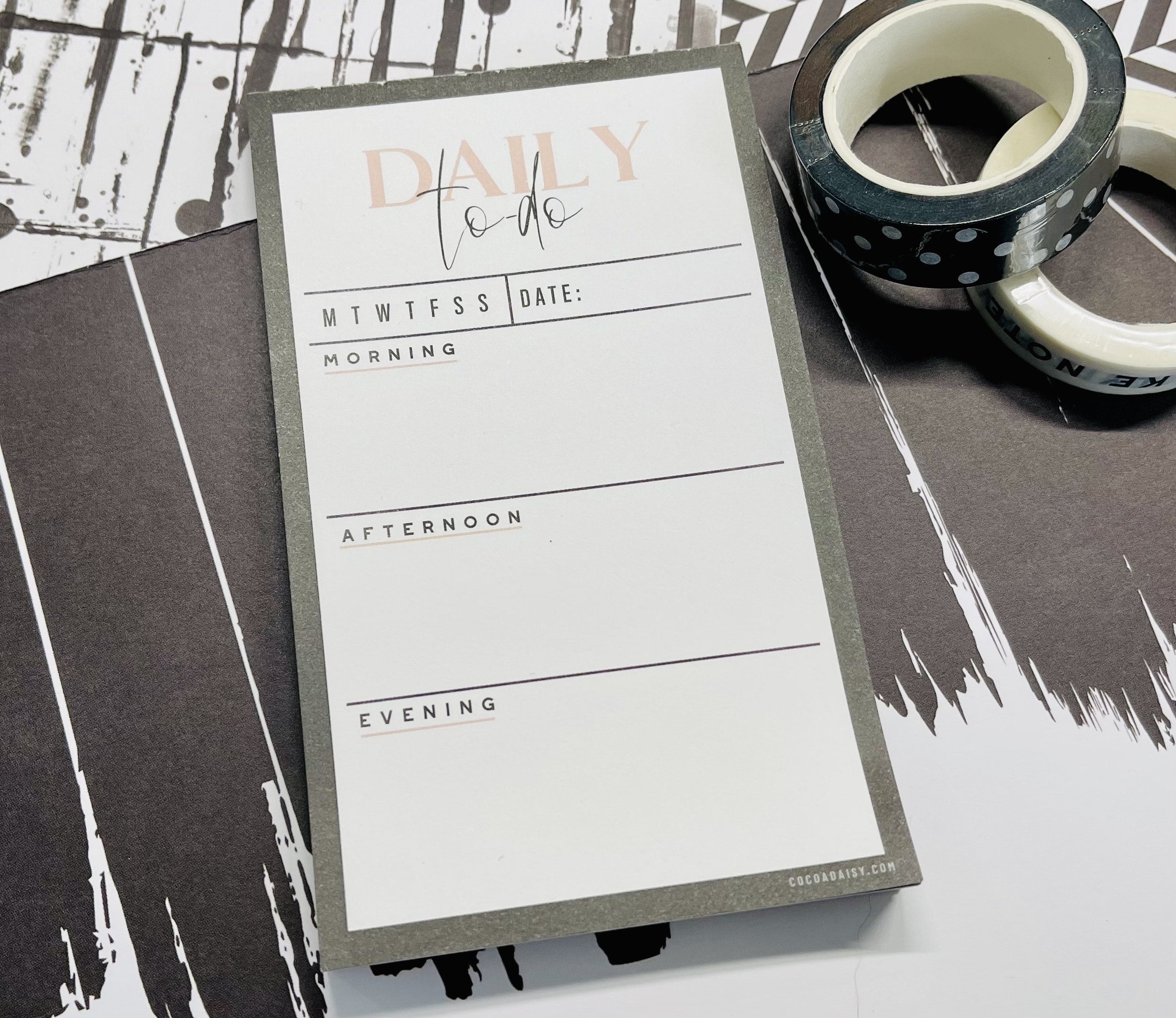 The Minimalist Notepad from the Main Planner Kit