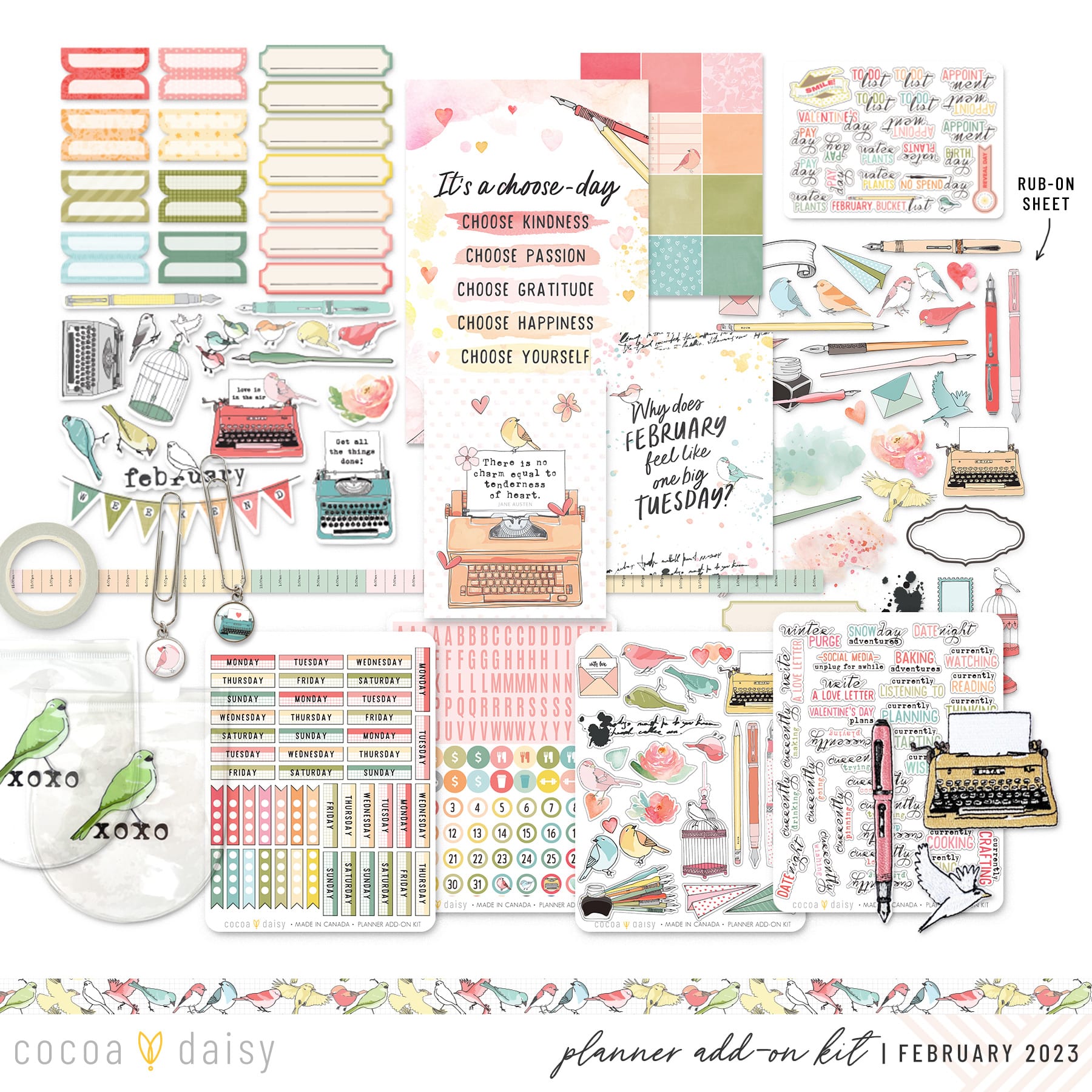 Paperie Planner Add On February 2023