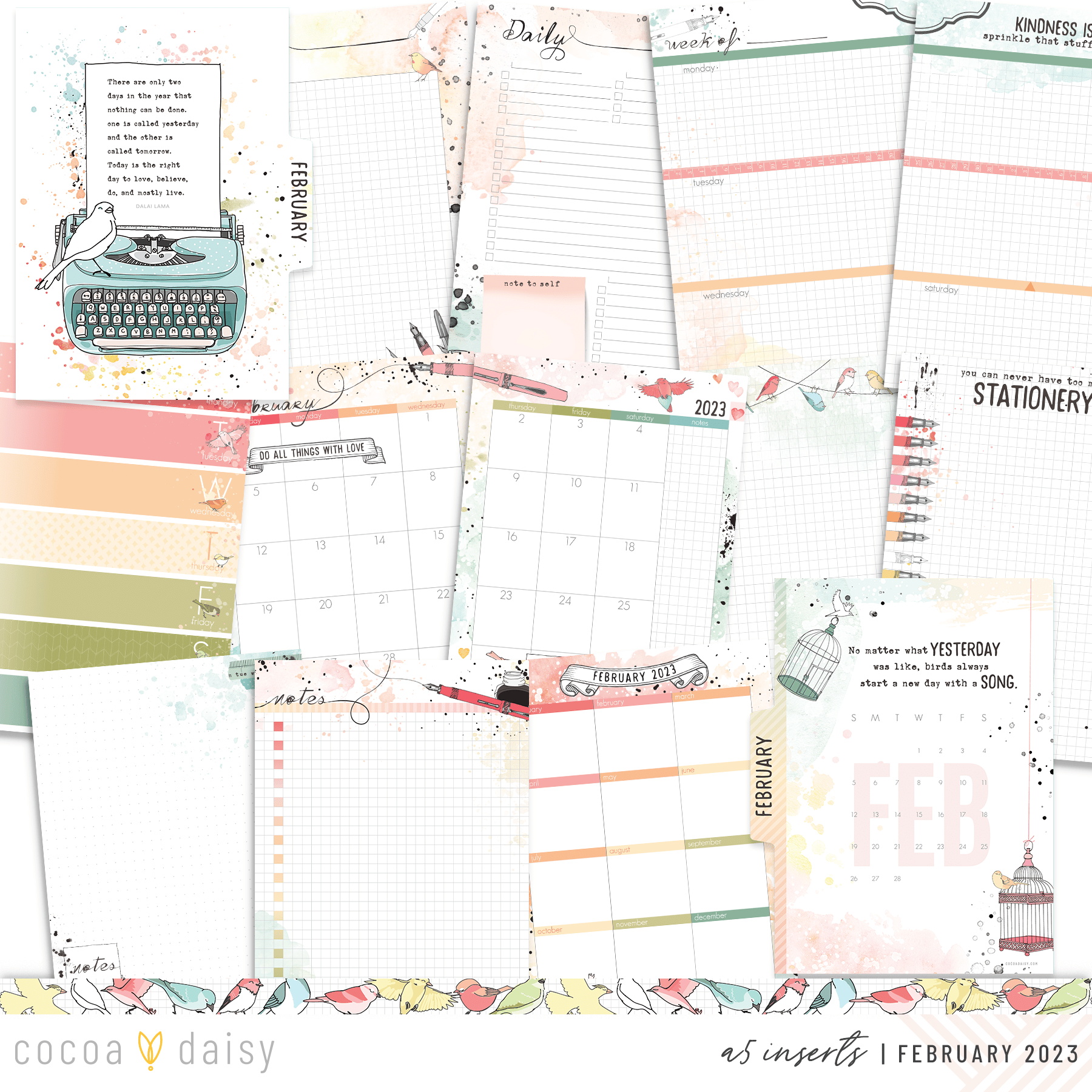 Paperie Inserts Only - Choose Insert Type February 2023