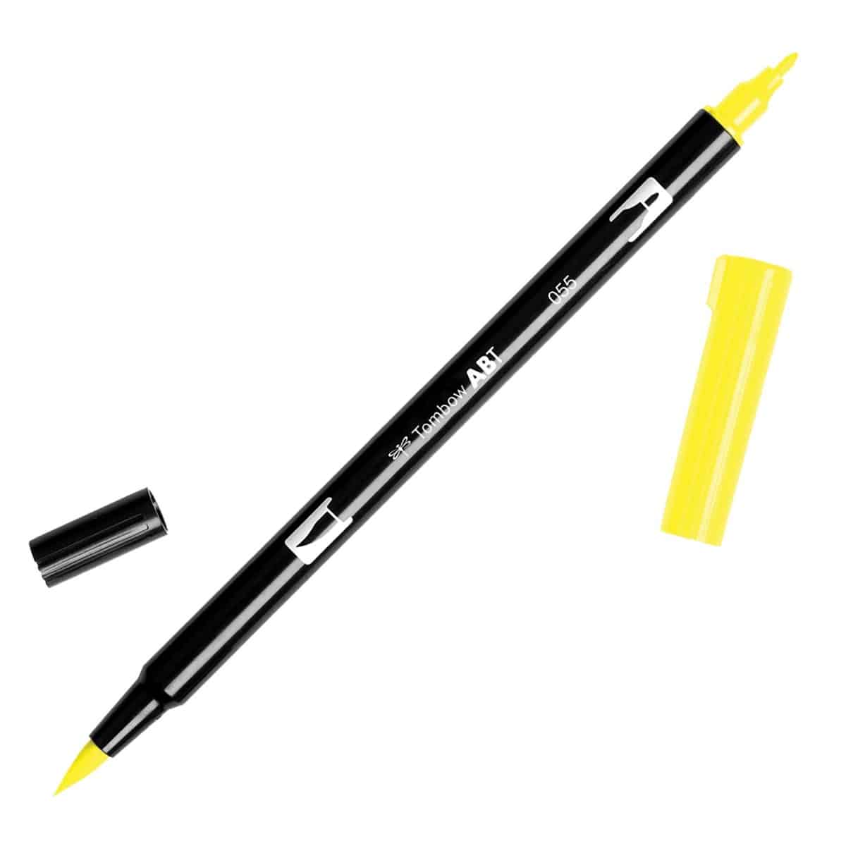 Tombow Dual Brush Pen Art Marker Process Yellow (055)