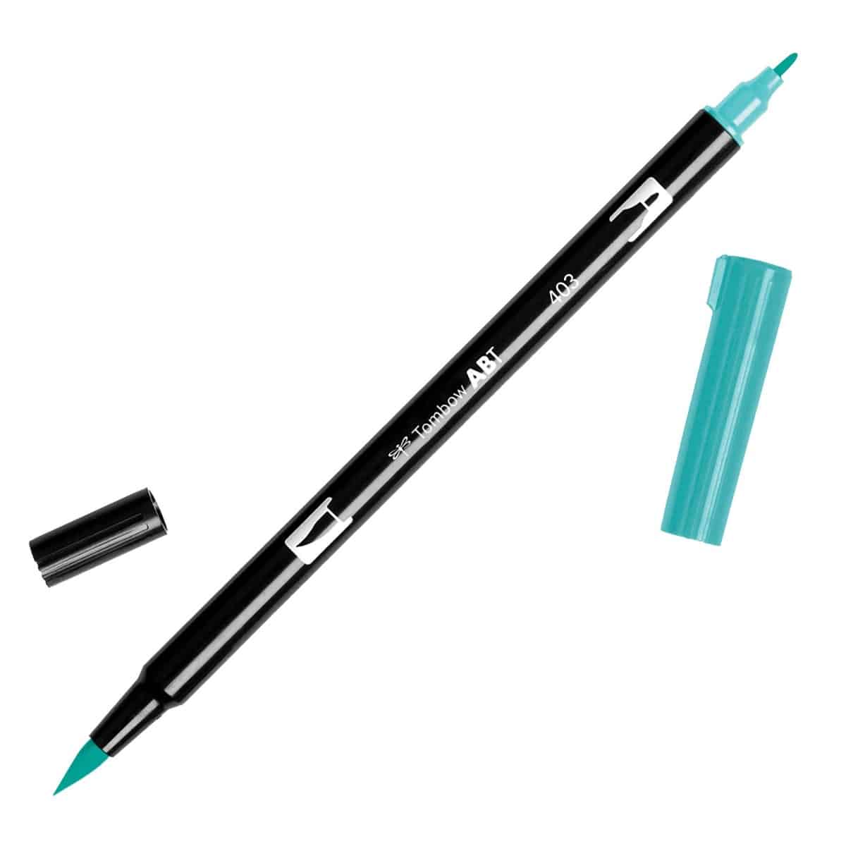 Tombow Dual Brush Pen Art Marker Bright Blue (403)