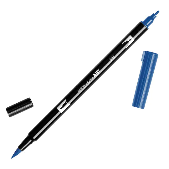 Tombow Dual Brush Pen Art Marker  Deep Blue (565)