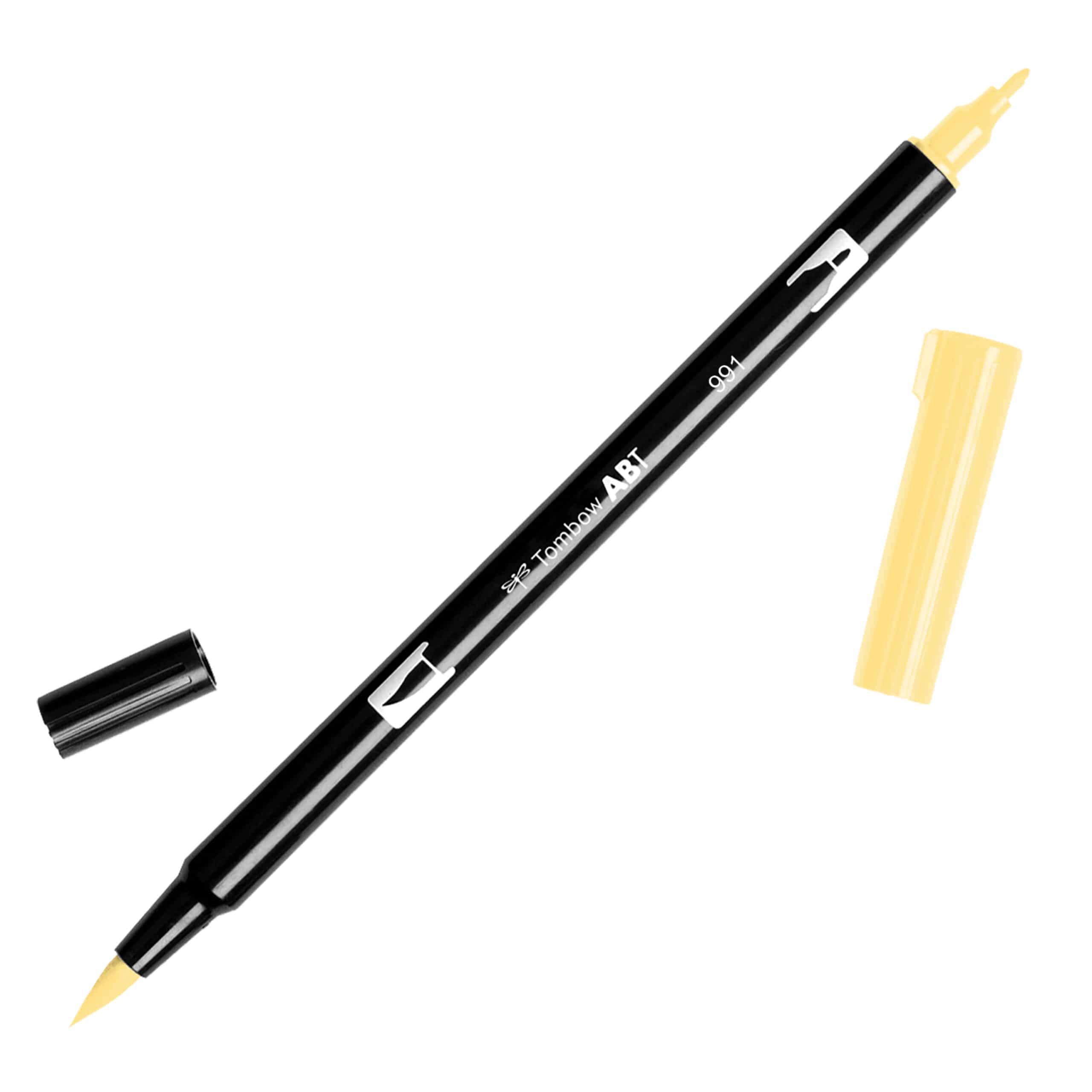 Tombow Dual Brush Pen Art Marker Light Ochre (991)